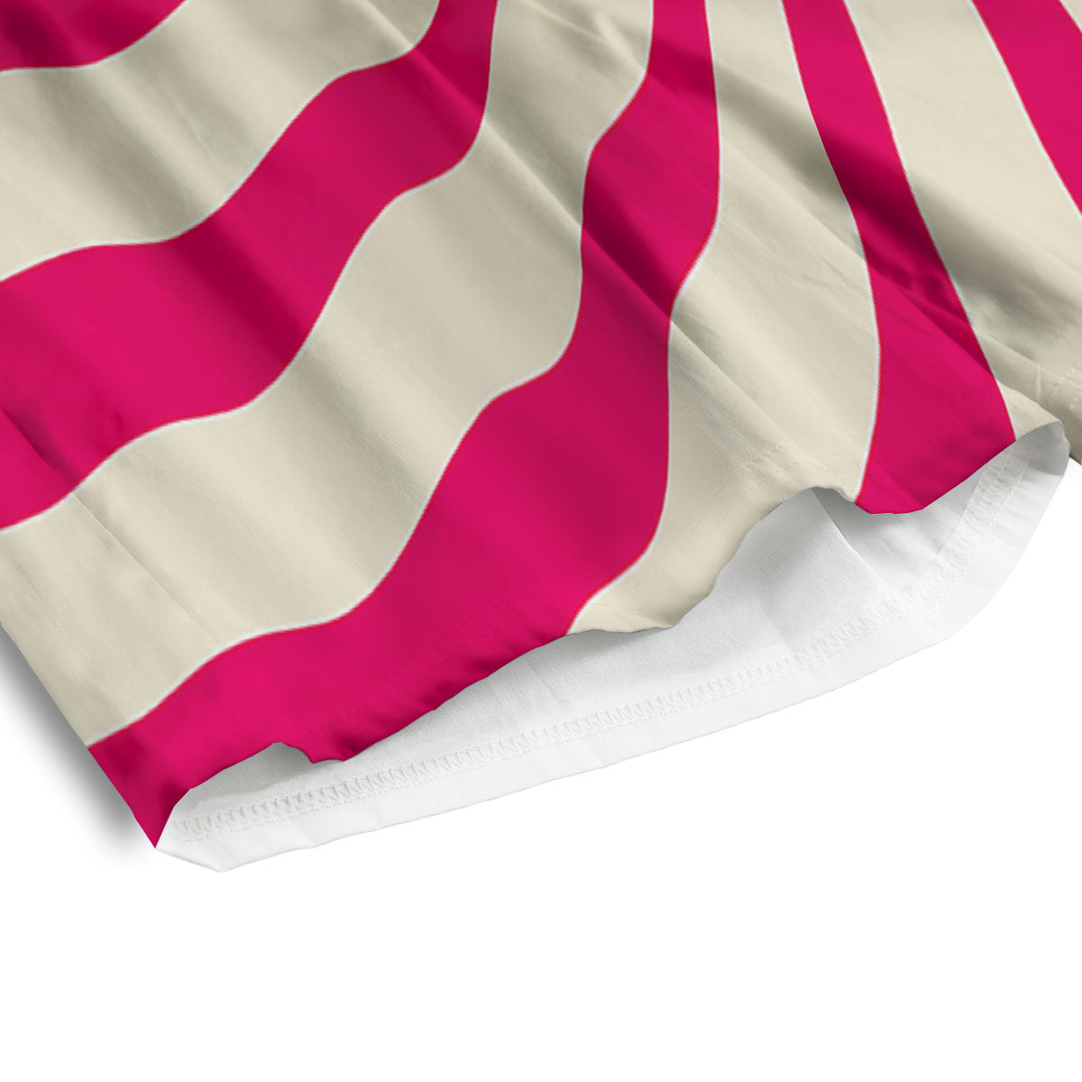 Swirl Candy Pink Print Men's Athletic Shorts