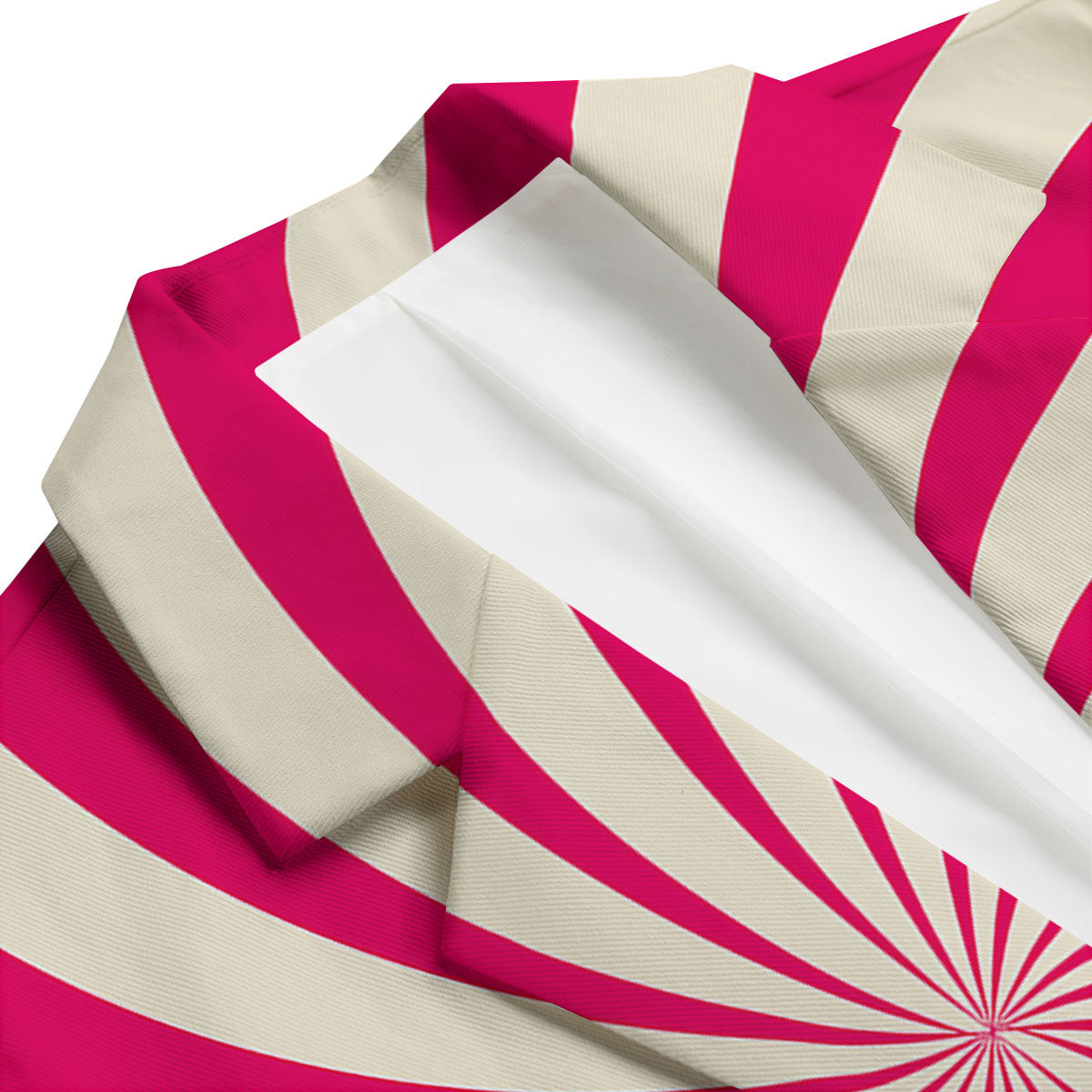 Swirl Candy Pink Print Men's Blazer-grizzshop