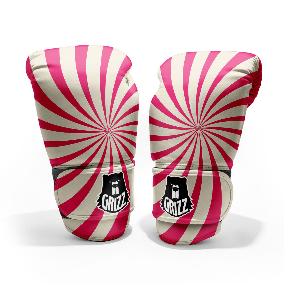 Swirl Candy Pink Print Pro Boxing Glove