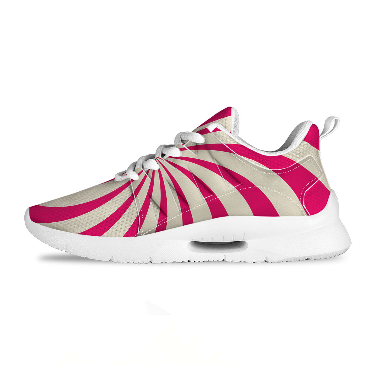 Swirl Candy Pink Print Tennis Shoes-grizzshop
