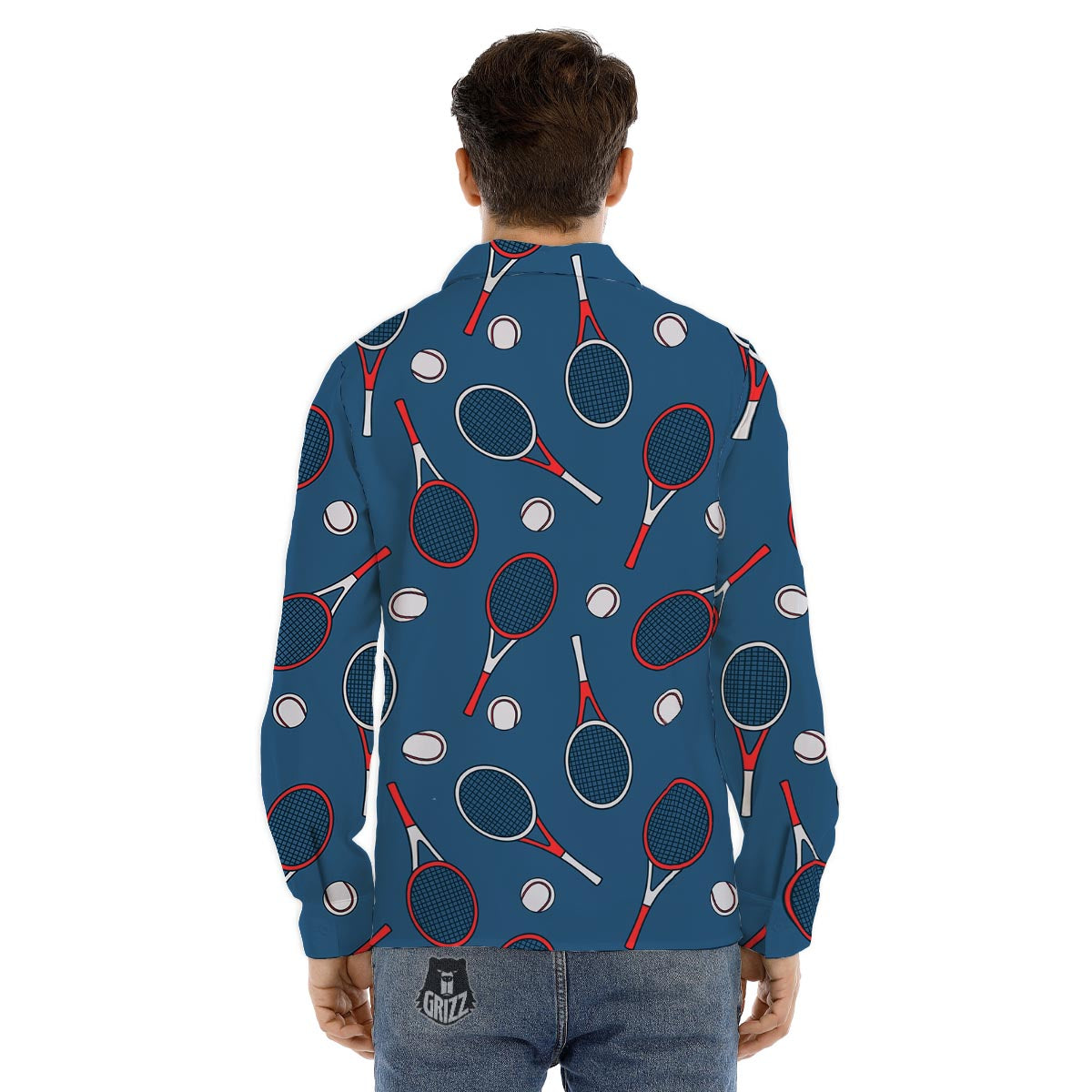 Swirl Pink Lollipop Print Men's Dress Shirts-grizzshop