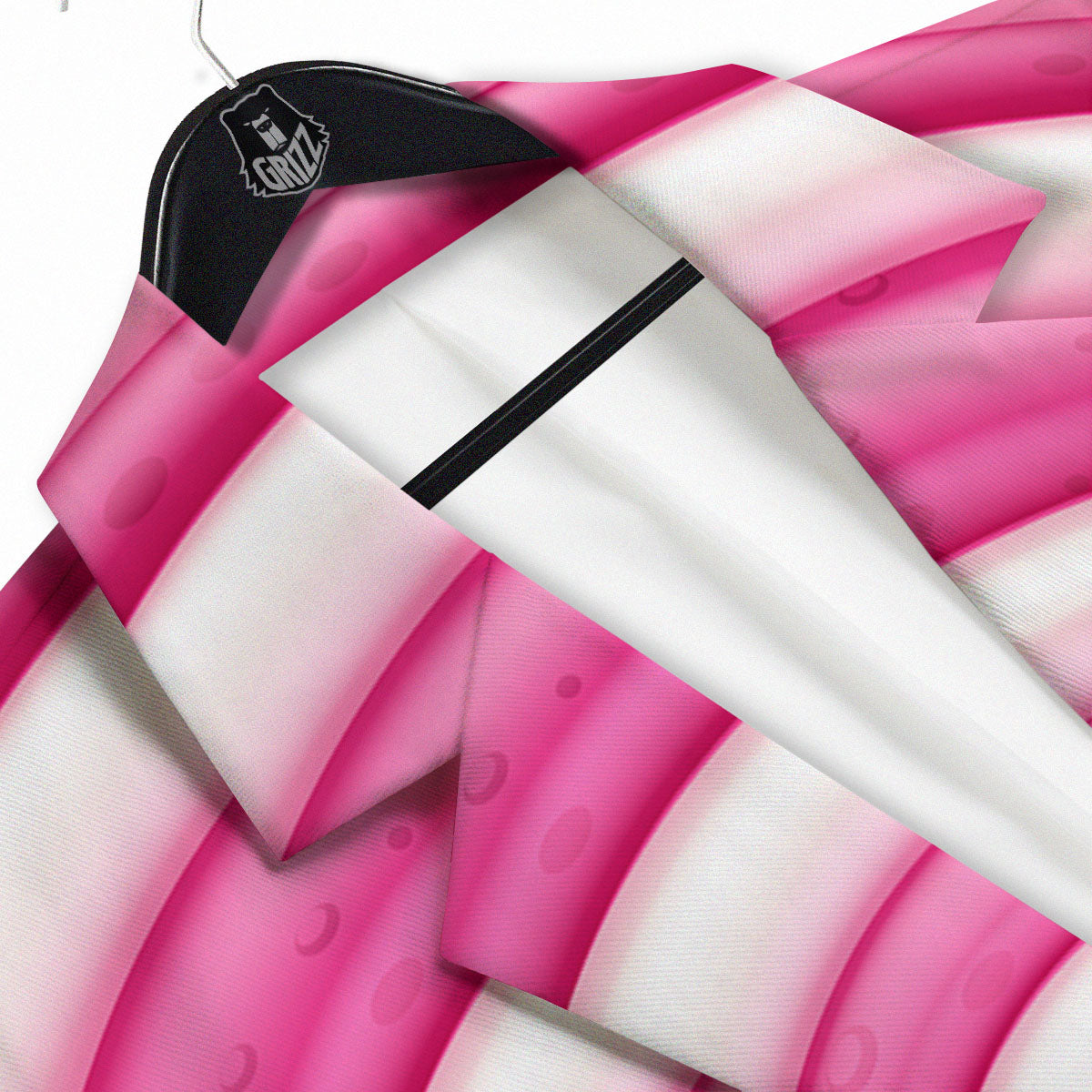 Swirl Pink Lollipop Print Men's Sport Coat-grizzshop