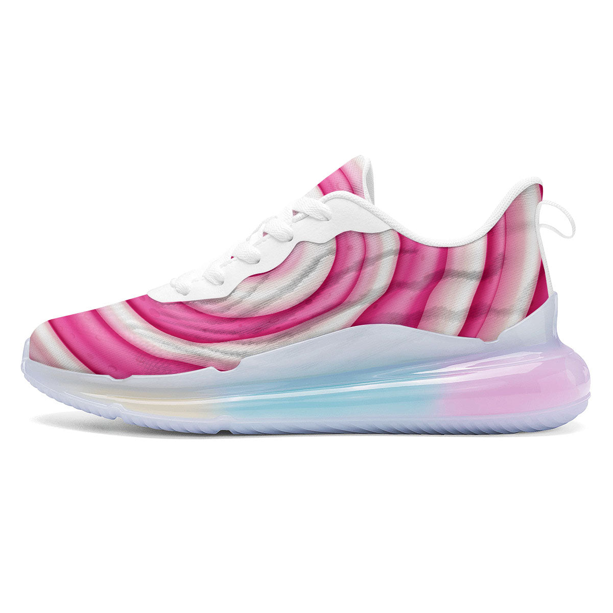 Swirl Pink Lollipop Print Running Sneakers-grizzshop