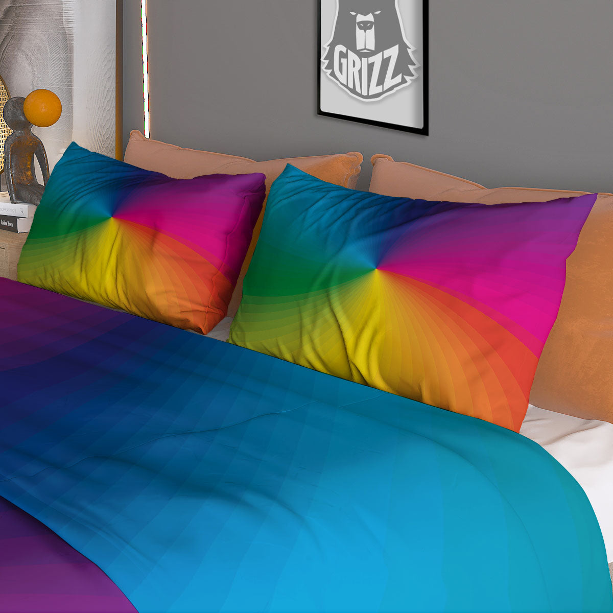 Tie Dye Pattern Print Duvet Cover Bedding Set