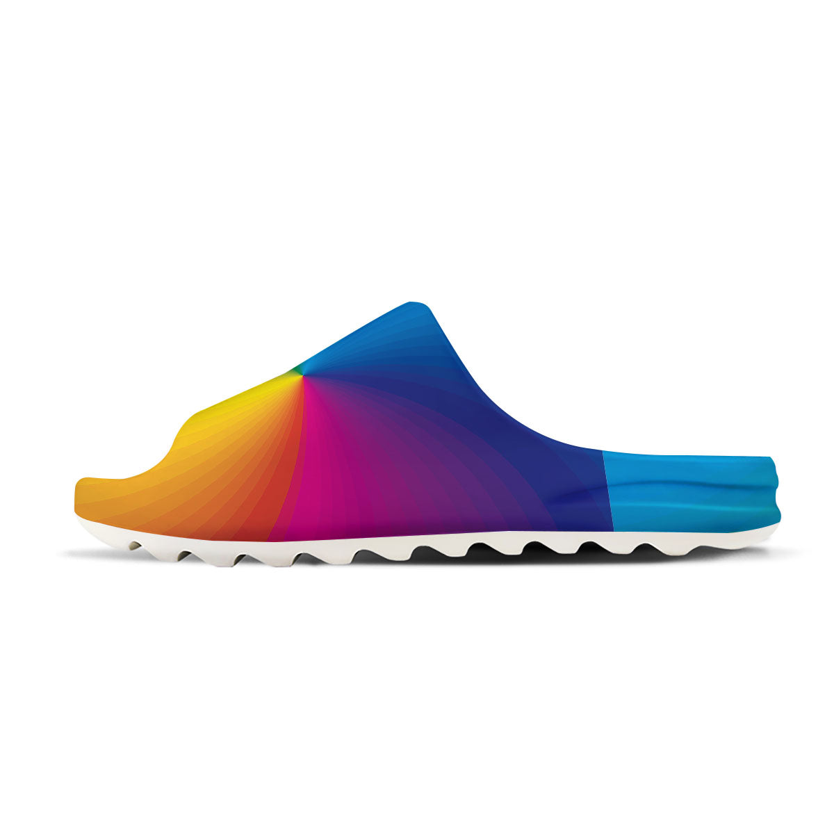 Swirl Rainbow Print Sandals-grizzshop