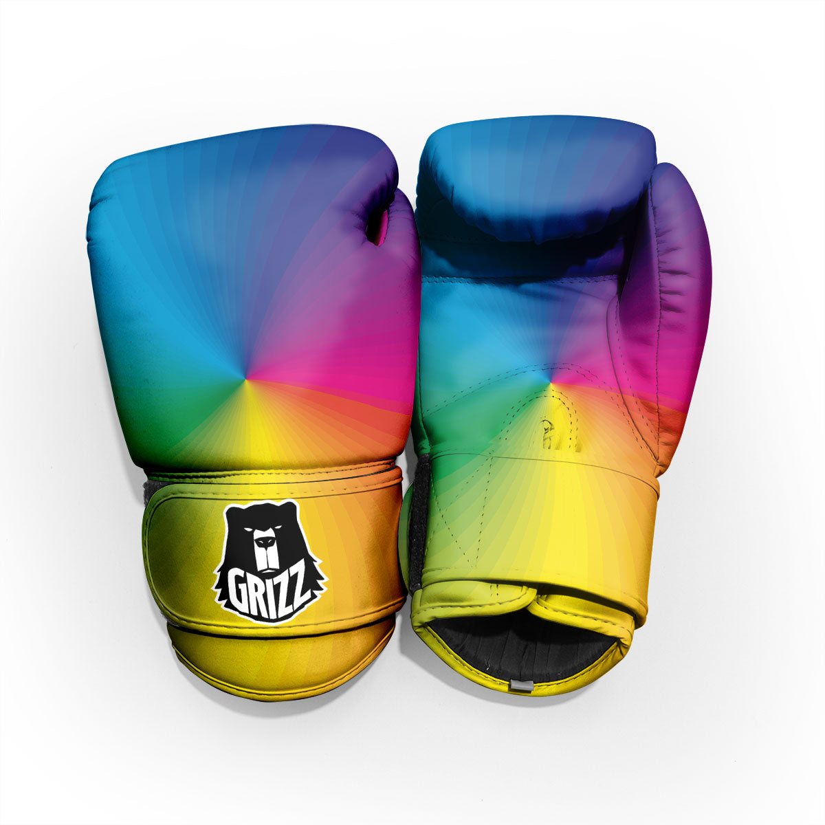 Swirl Rainbow Print Pro Boxing Glove