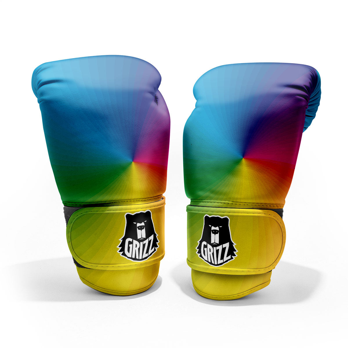 Swirl Rainbow Print Pro Boxing Glove