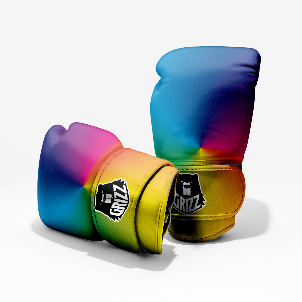 Swirl Rainbow Print Pro Boxing Glove
