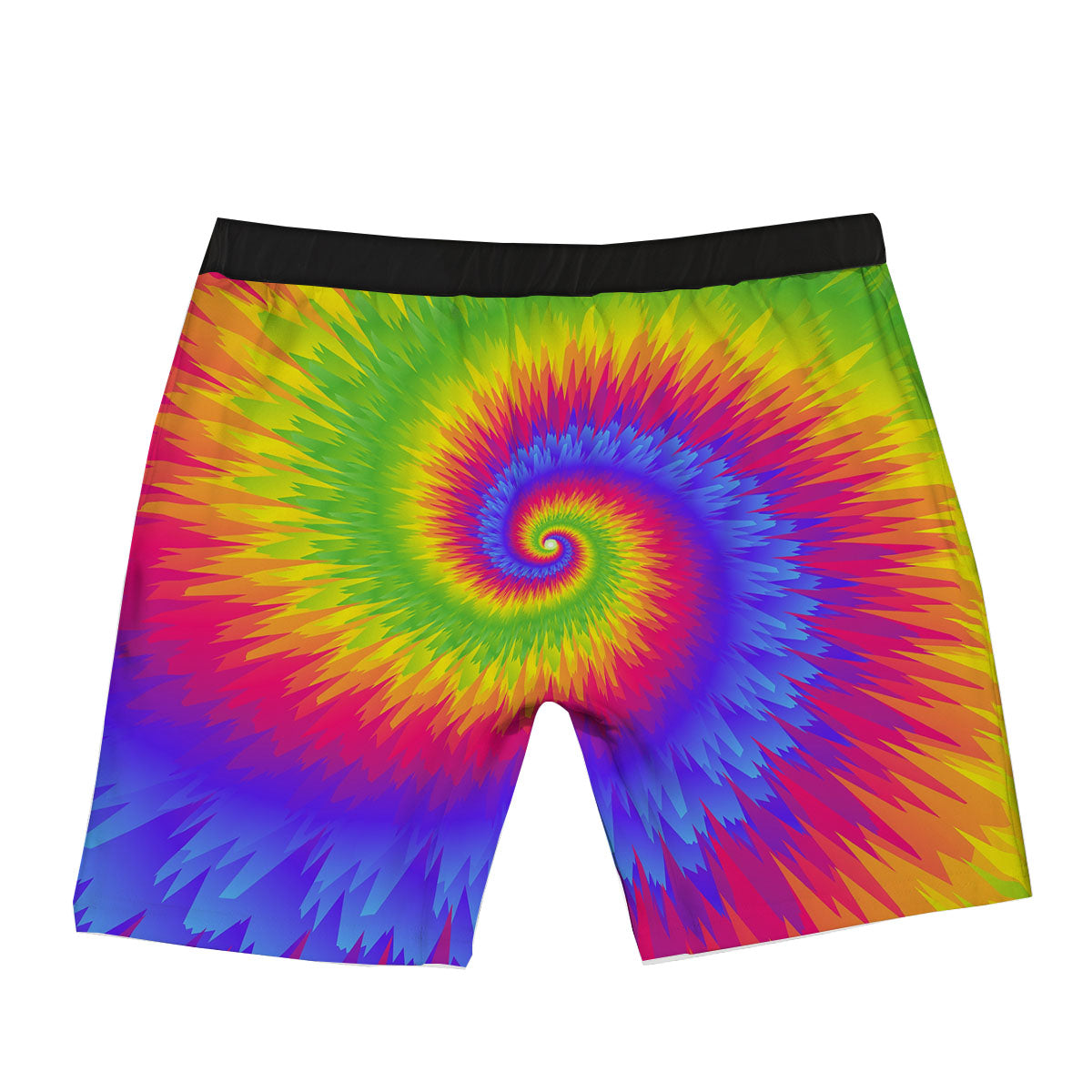Swirl Rainbow Psychedelic Print Boxer Briefs-grizzshop