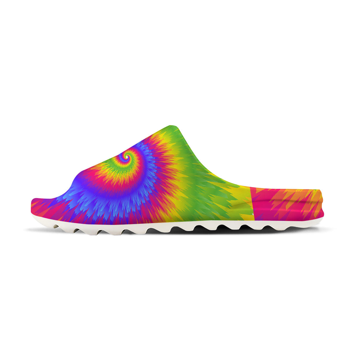 Swirl Rainbow Psychedelic Print Sandals-grizzshop