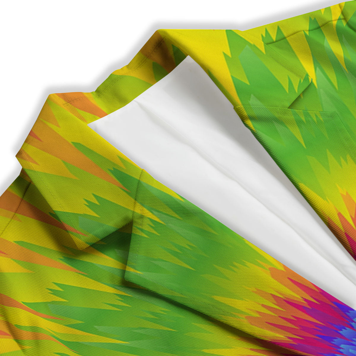 Swirl Rainbow Psychedelic Print Women's Blazer-grizzshop