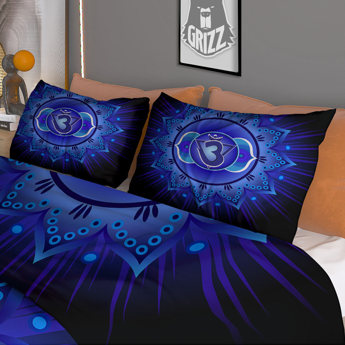 Symbol Ajna Chakra Print Duvet Cover Bedding Set