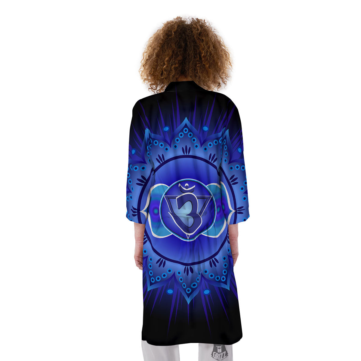Symbol Ajna Chakra Print Kimono-grizzshop