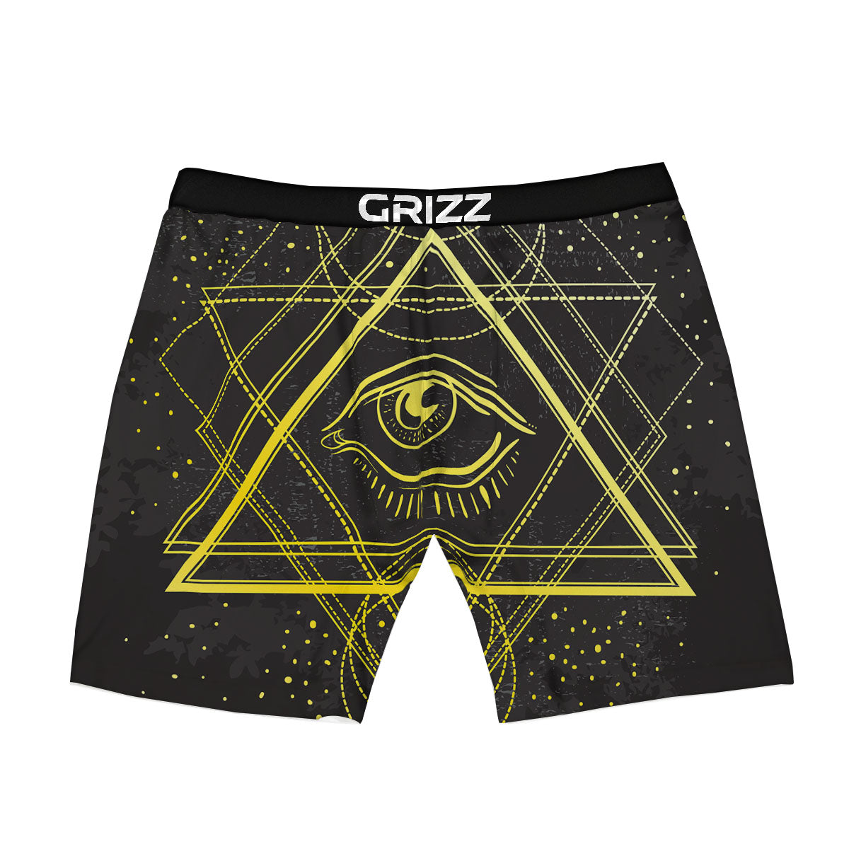 Symbol All Seeing Eye Print Boxer Briefs-grizzshop