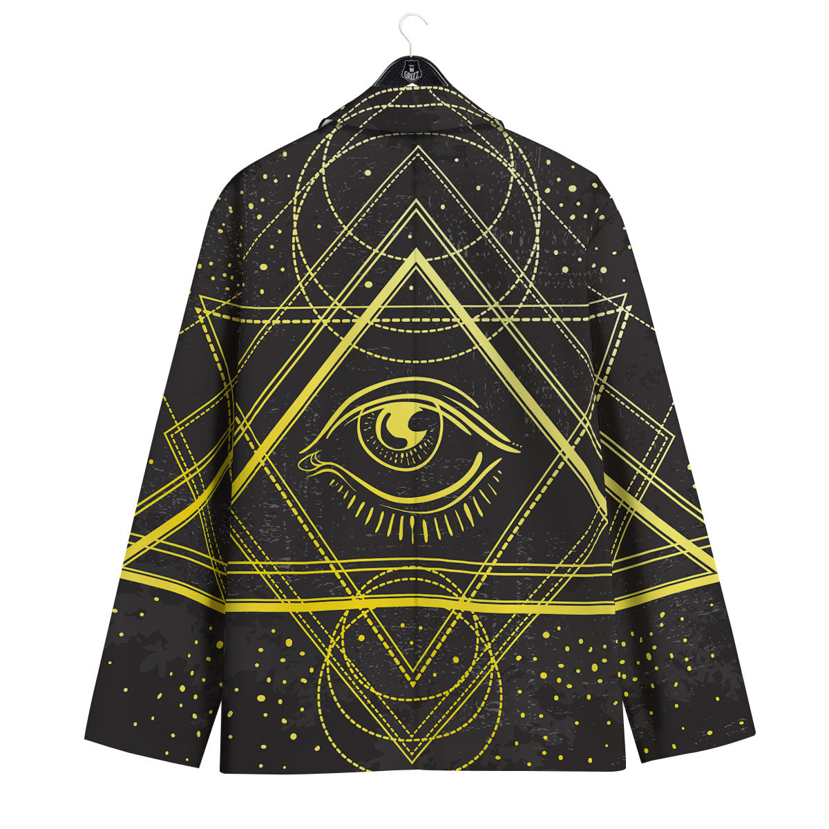Symbol All Seeing Eye Print Men's Sport Coat-grizzshop