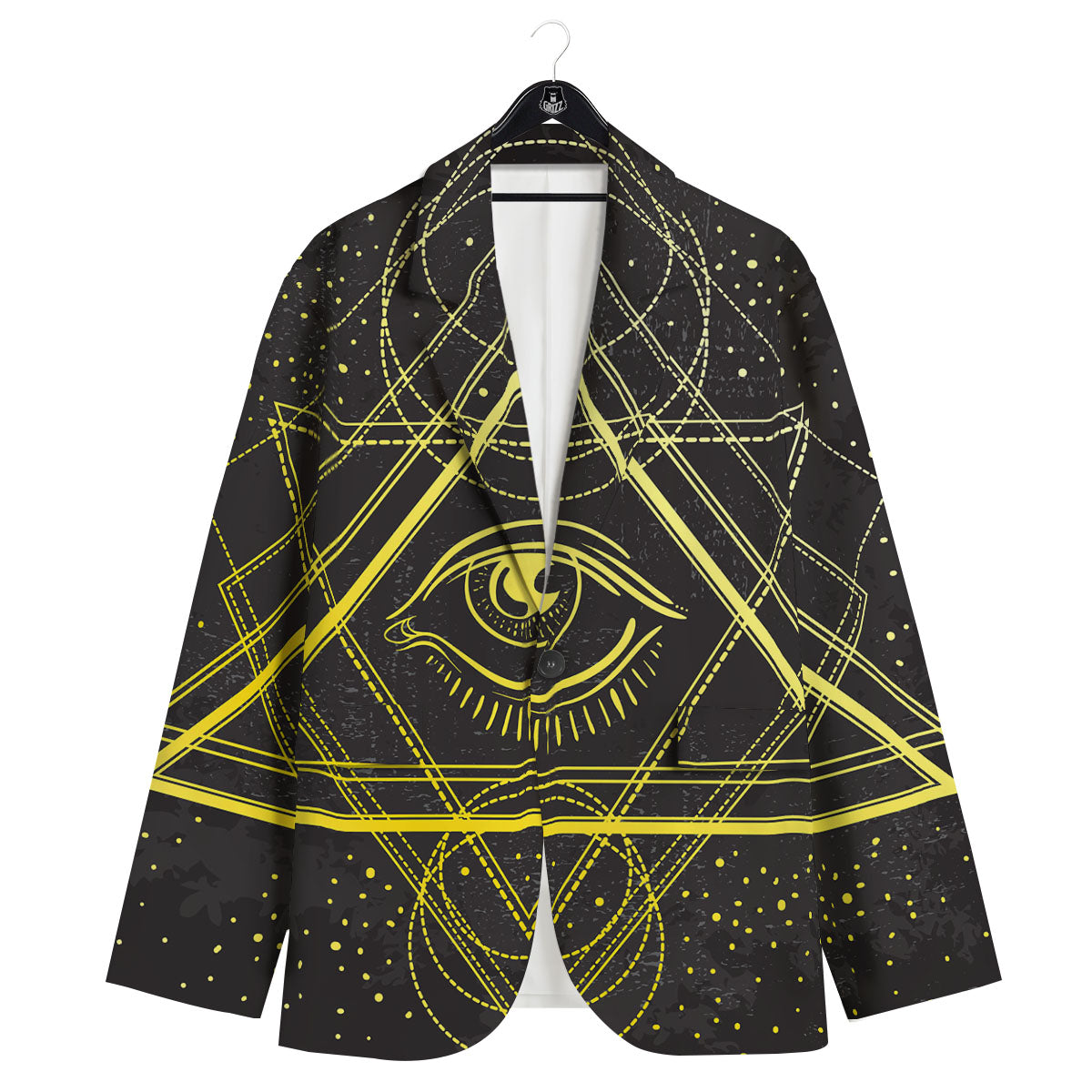 Symbol All Seeing Eye Print Men's Sport Coat-grizzshop
