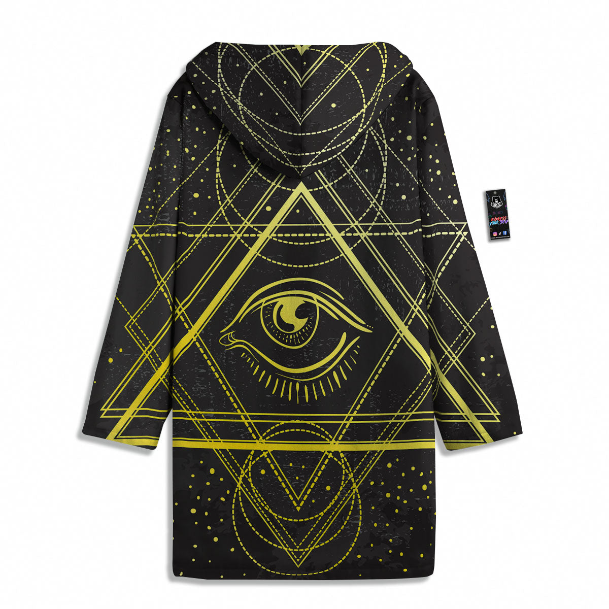 Symbol All Seeing Eye Print Men's Windbreaker Jacket-grizzshop