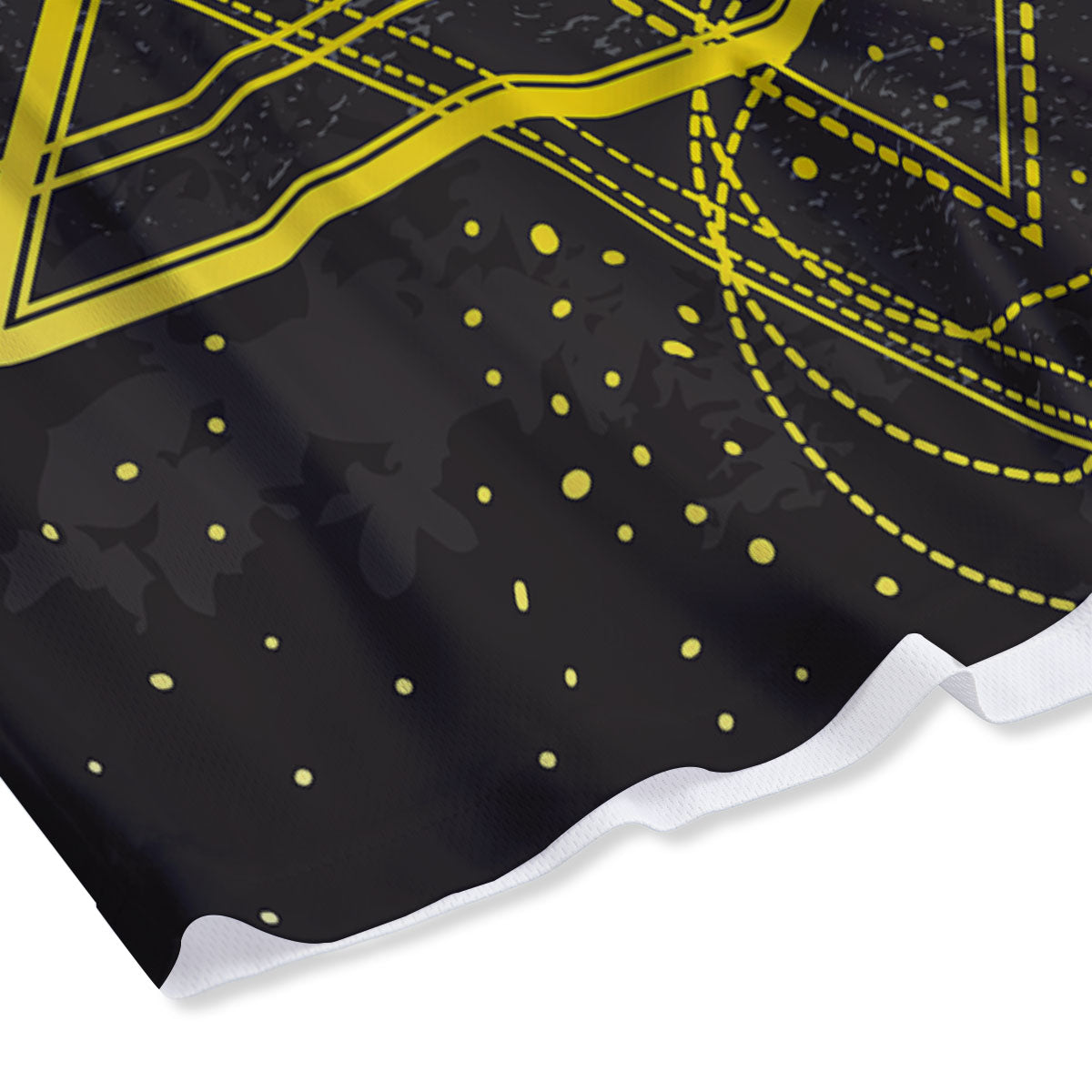 Striped Green Print Pattern Mesh Shorts