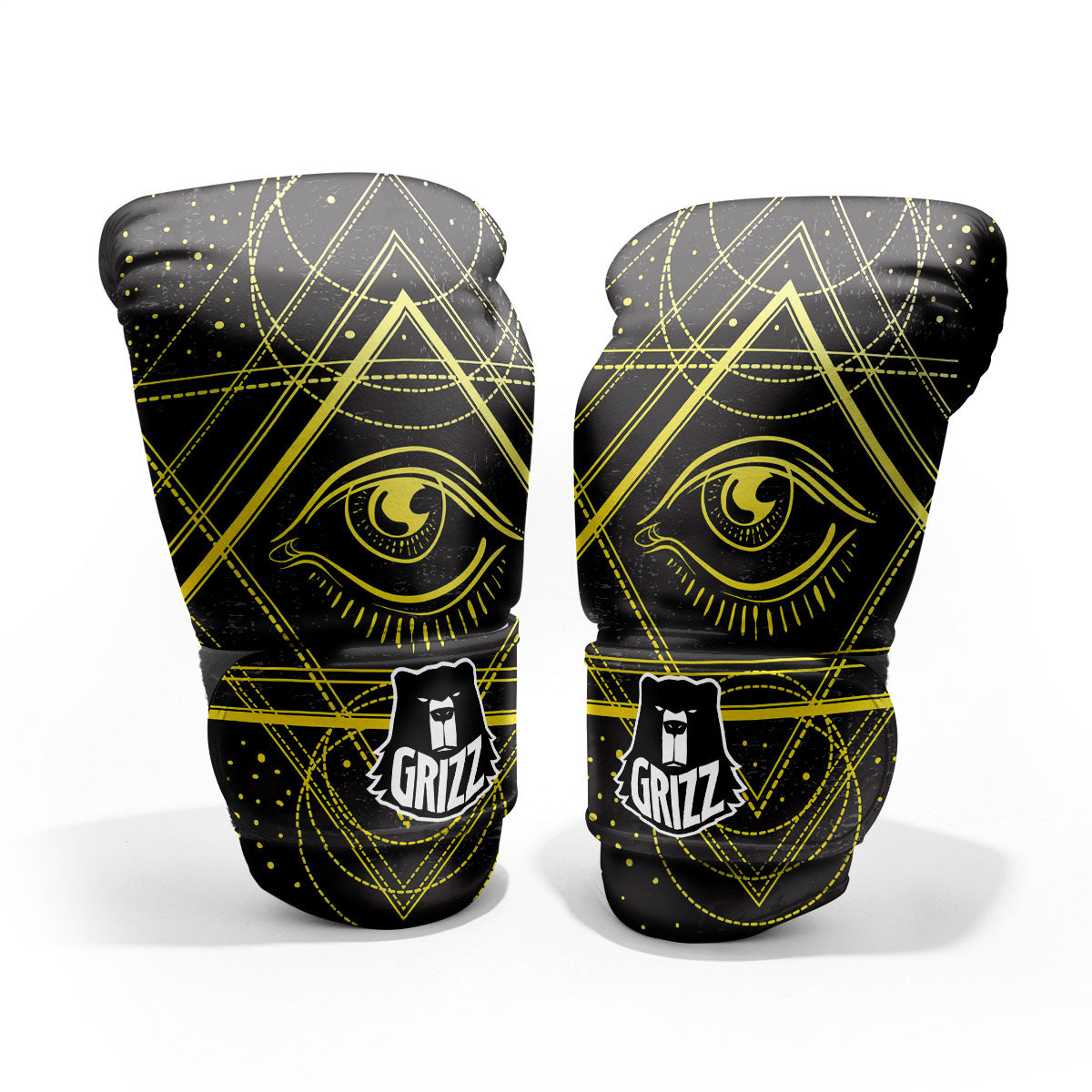 Symbol All Seeing Eye Print Pro Boxing Glove