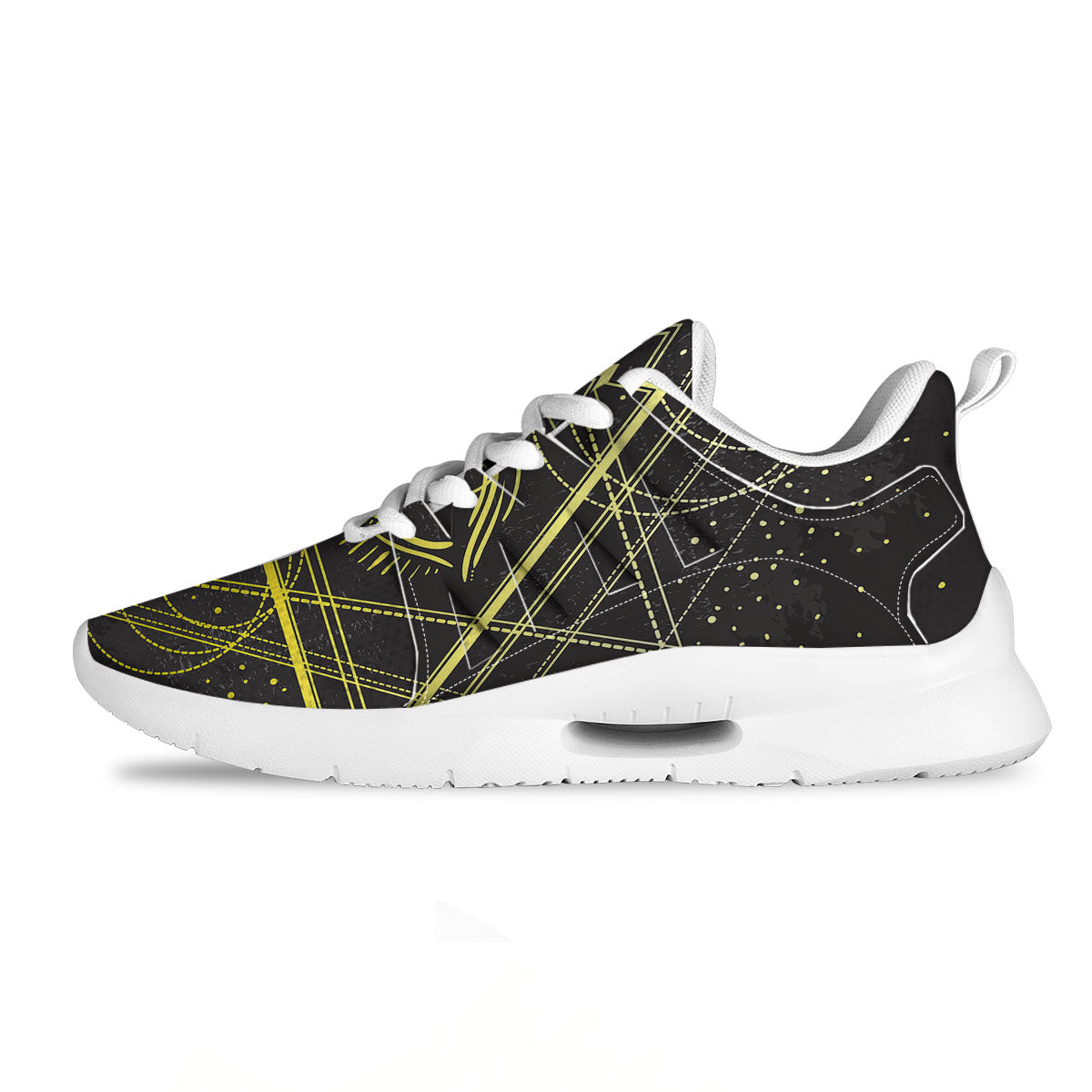 Symbol All Seeing Eye Print Tennis Shoes-grizzshop