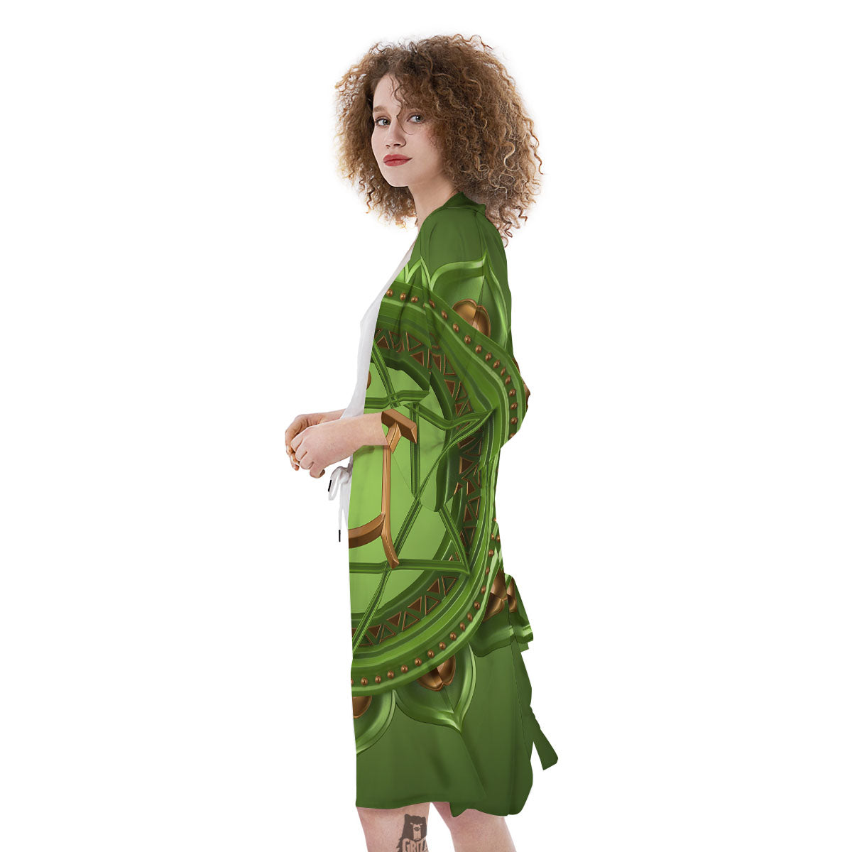 Symbol Anahata Chakra Print Kimono-grizzshop