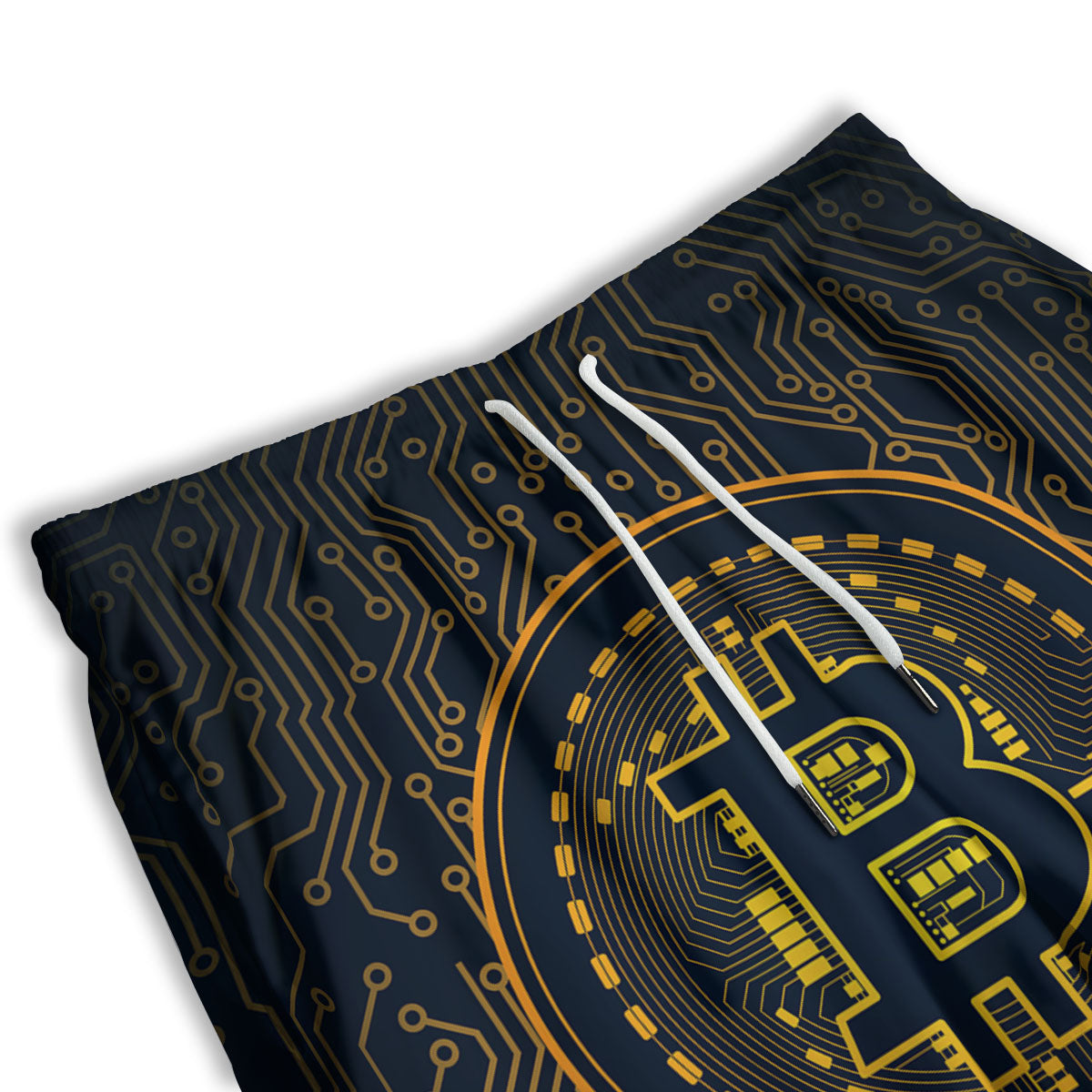 Symbol Bitcoin Crypto Print Men's Athletic Shorts