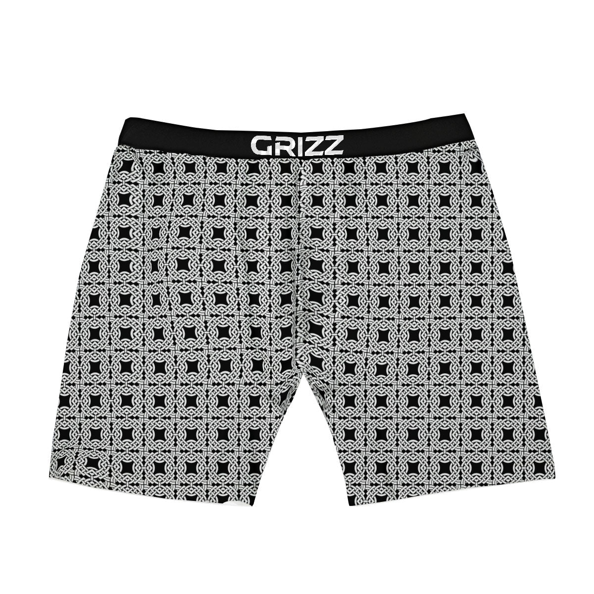 Symbol Black Celtic Print Pattern Boxer Briefs-grizzshop
