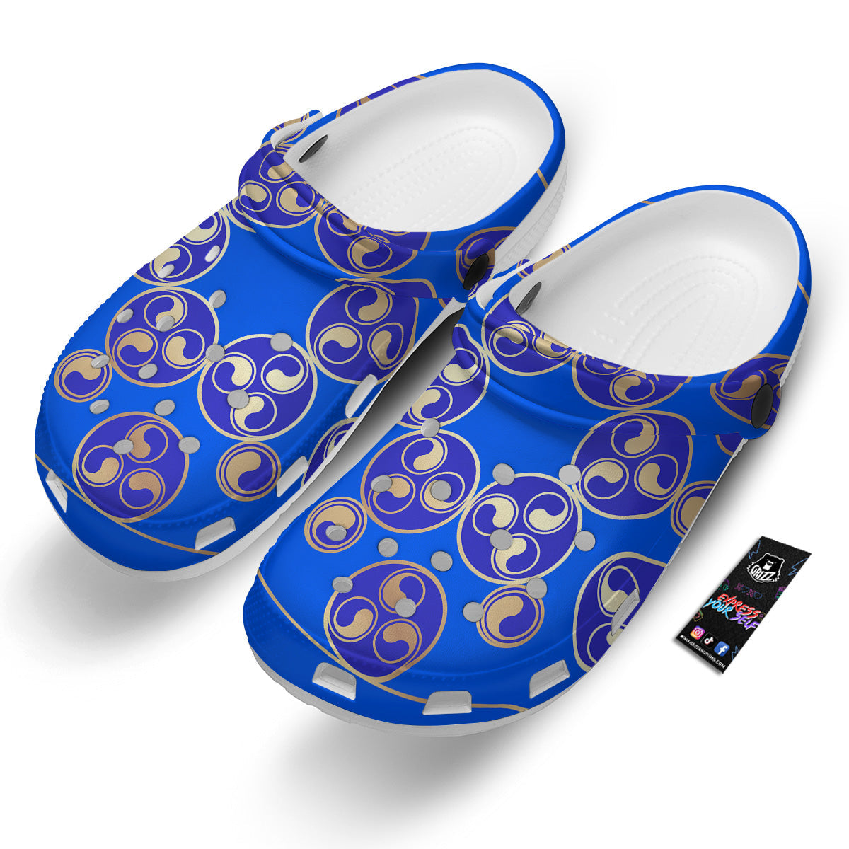 Symbol Blue Celtic Print Clog-grizzshop