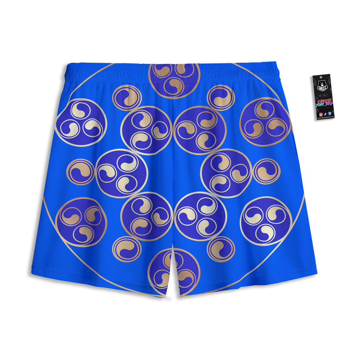 Stewart Tartan Blue And Green Print Mesh Shorts