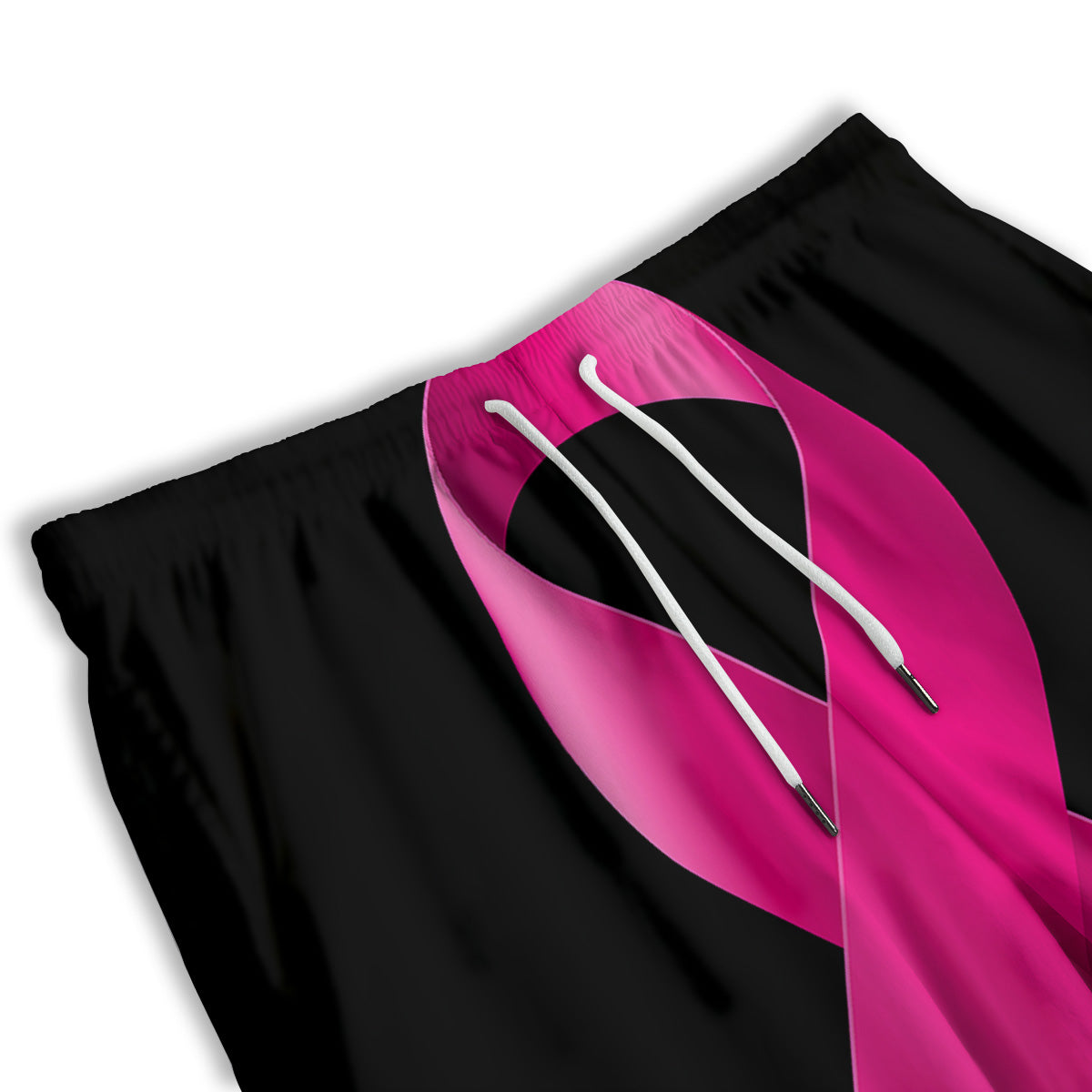 Symbol Breast Cancer Awareness Print Men's Athletic Shorts