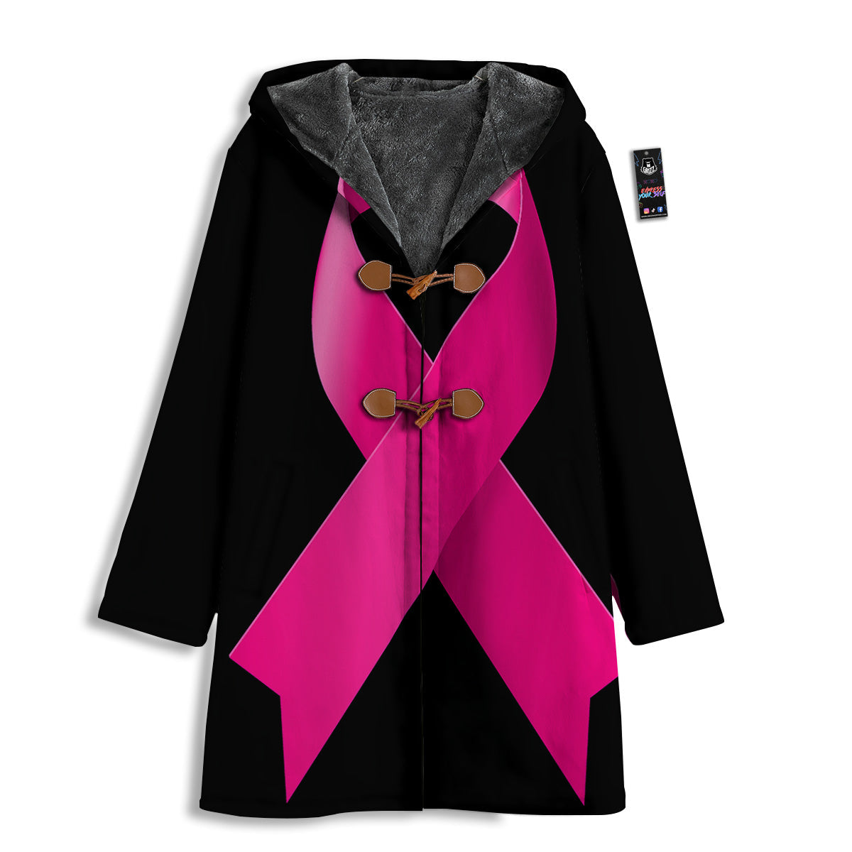 Symbol Breast Cancer Awareness Print Men's Windbreaker Jacket-grizzshop