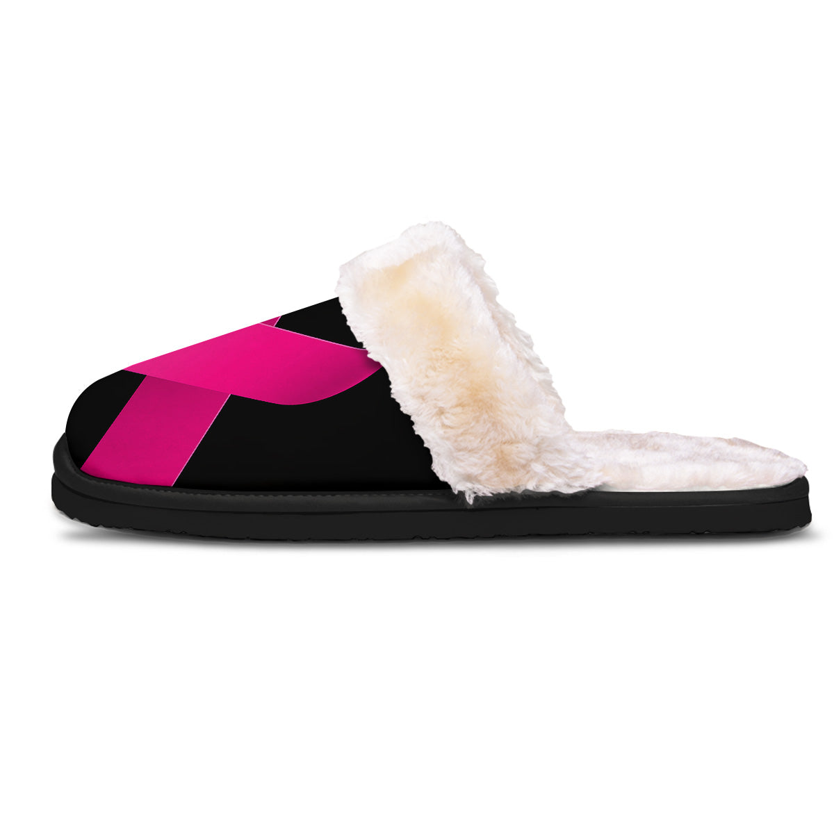 Symbol Breast Cancer Awareness Print Slippers-grizzshop