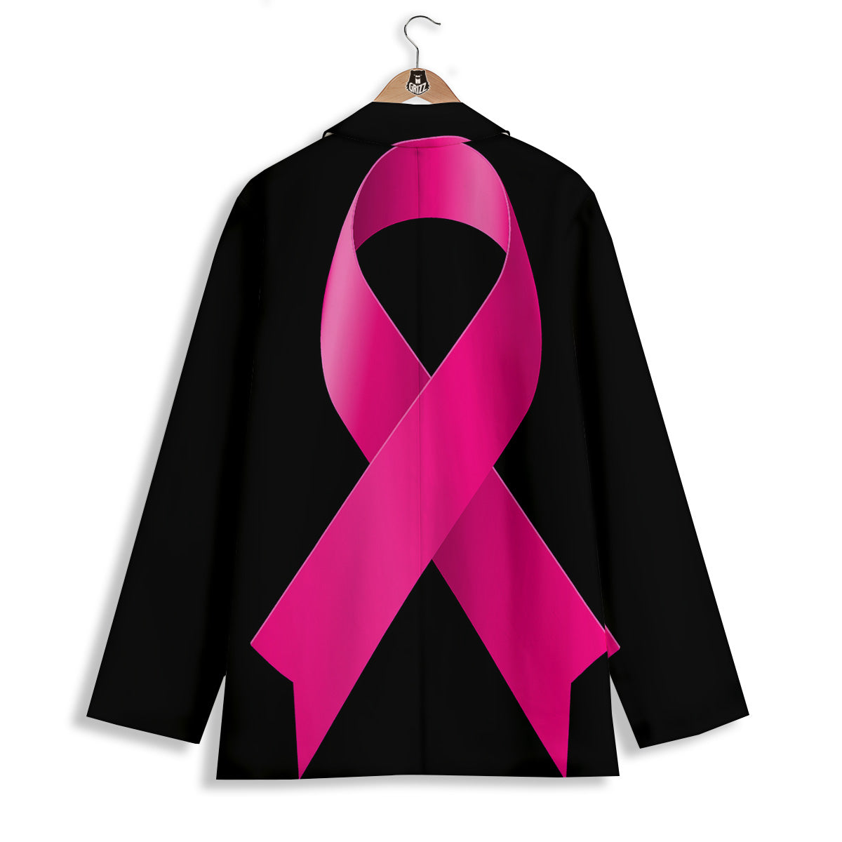Symbol Breast Cancer Awareness Print Women's Blazer-grizzshop