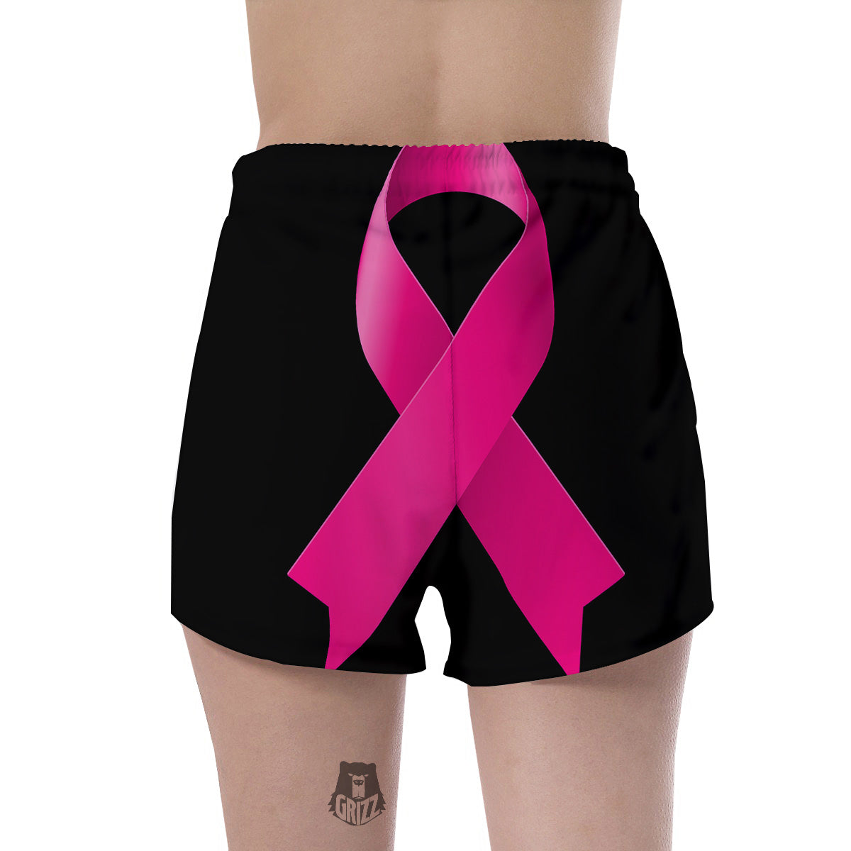 Symbol Breast Cancer Awareness Print Women's Shorts-grizzshop