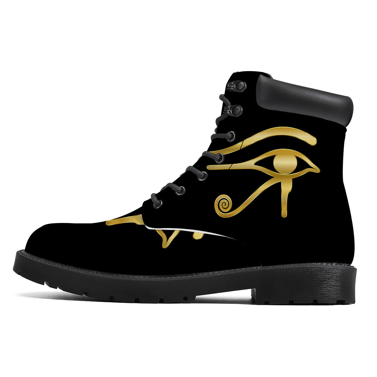 Symbol Eye Of Horus Print Boots-grizzshop
