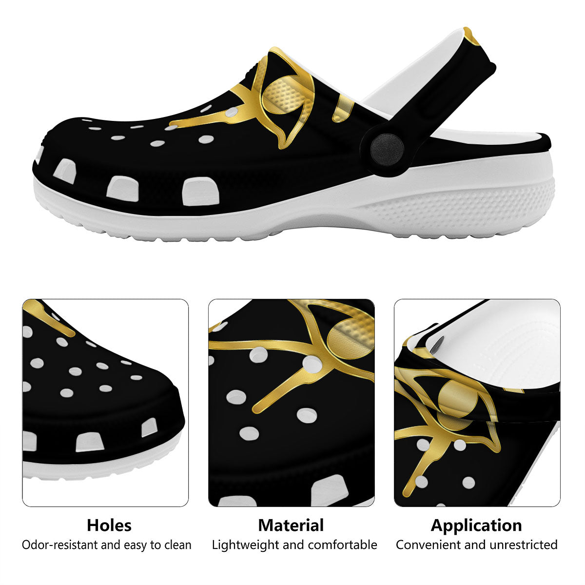 Symbol Eye Of Horus Print Clog-grizzshop
