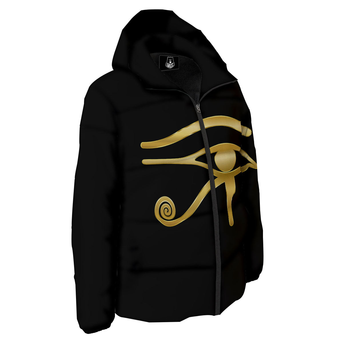 Symbol Eye Of Horus Print Down Jacket-grizzshop