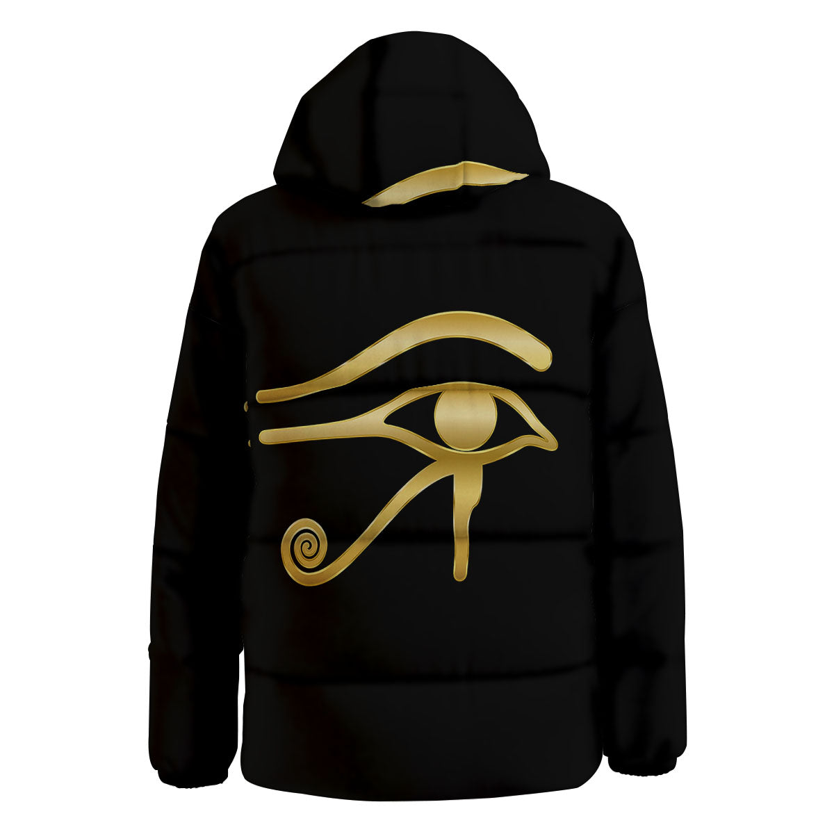 Symbol Eye Of Horus Print Down Jacket-grizzshop