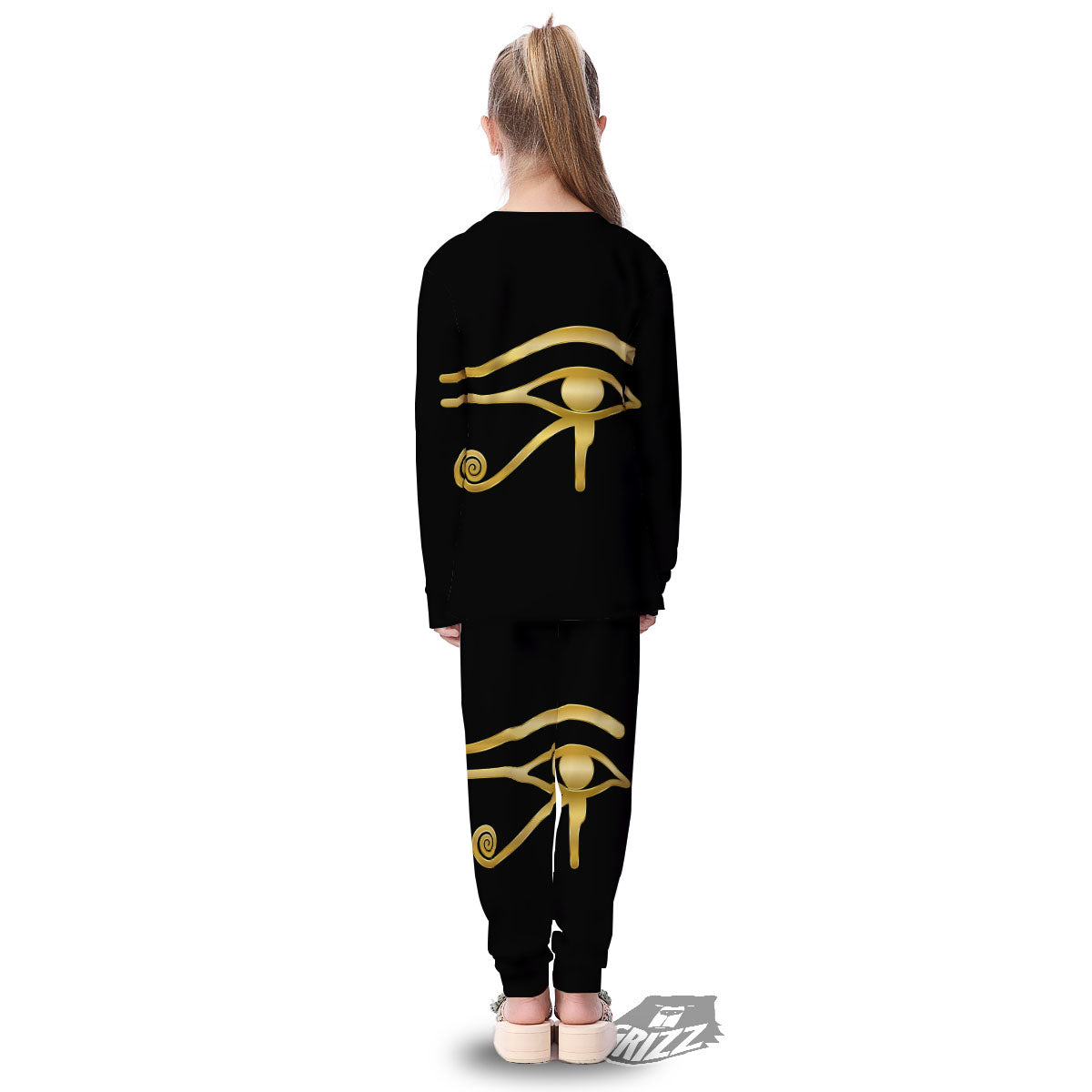 Symbol Eye Of Horus Print Kid's Pajamas-grizzshop
