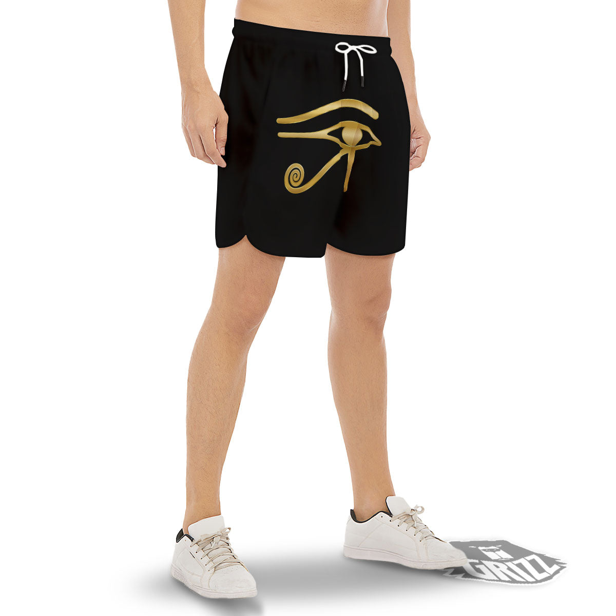 Symbol Eye Of Horus Print Men's Gym Shorts-grizzshop