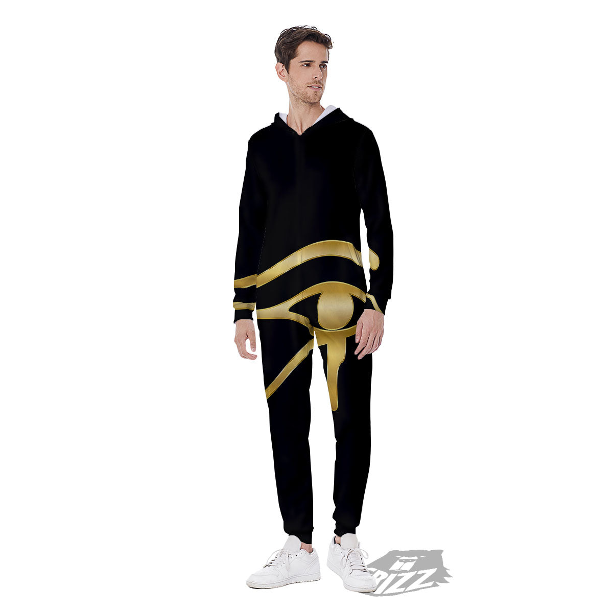 Symbol Eye Of Horus Print Men's Jumpsuit-grizzshop