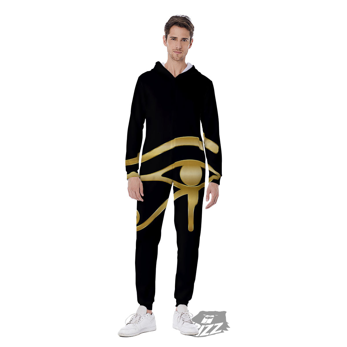 Symbol Eye Of Horus Print Men's Jumpsuit-grizzshop