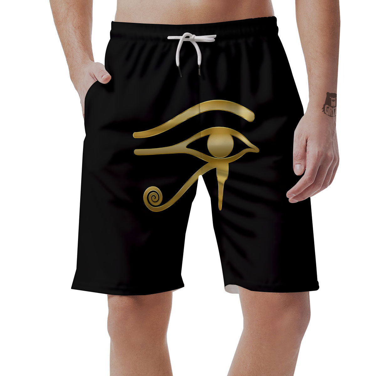 Symbol Eye Of Horus Print Men's Shorts-grizzshop