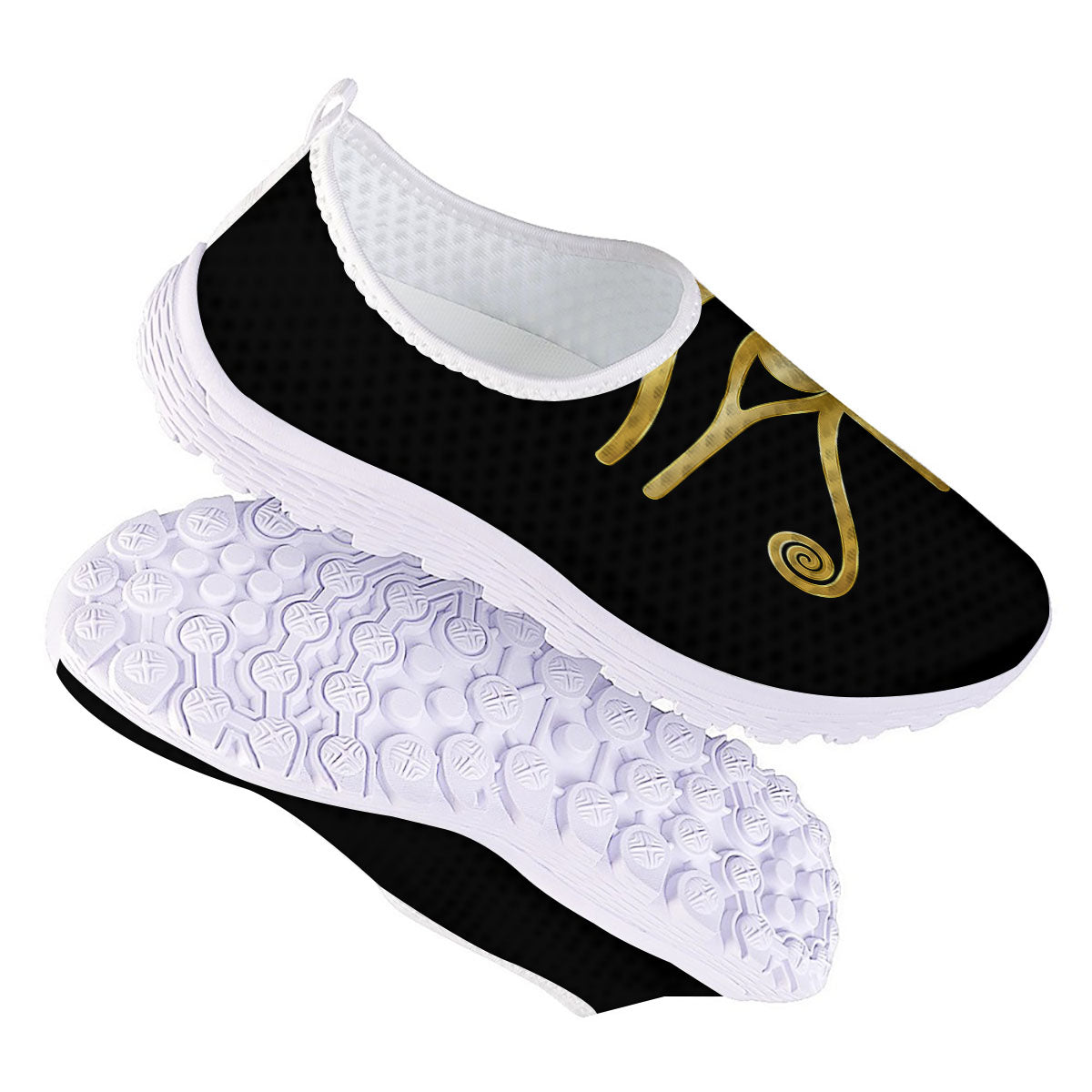 Symbol Eye Of Horus Print Nurse Shoes-grizzshop