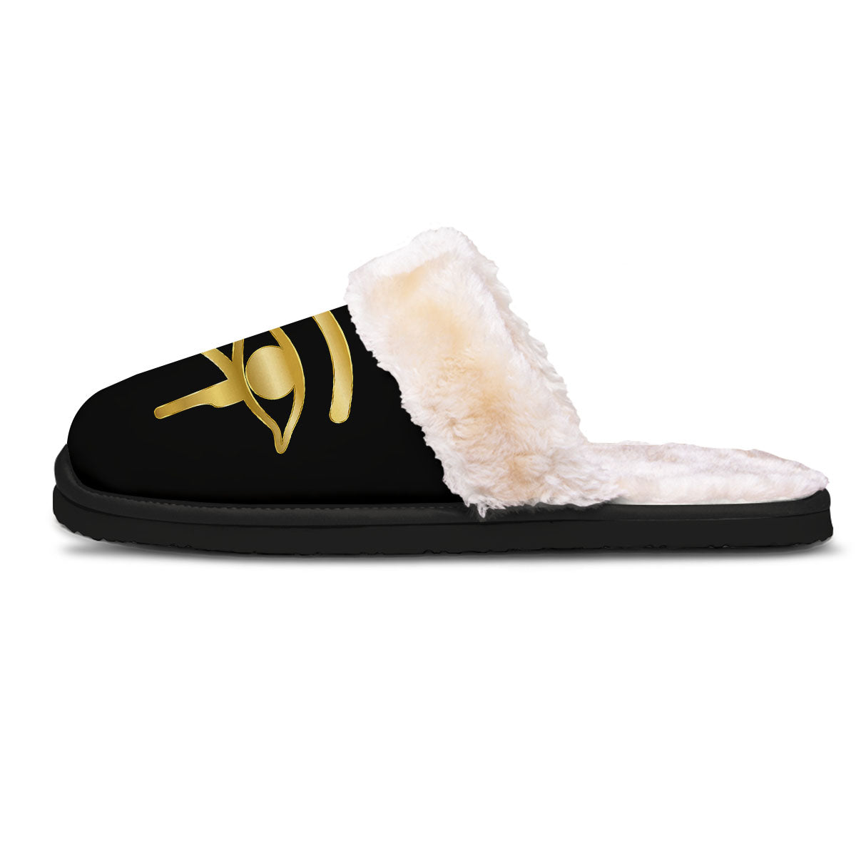 Symbol Eye Of Horus Print Slippers-grizzshop