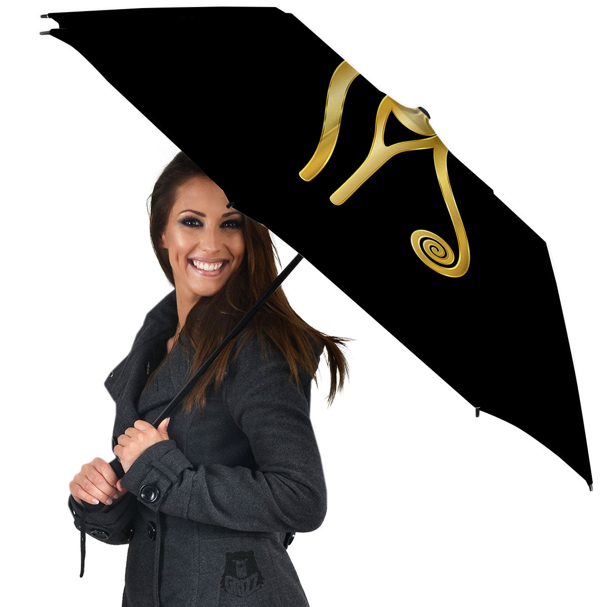 Symbol Eye Of Horus Print Umbrella-grizzshop