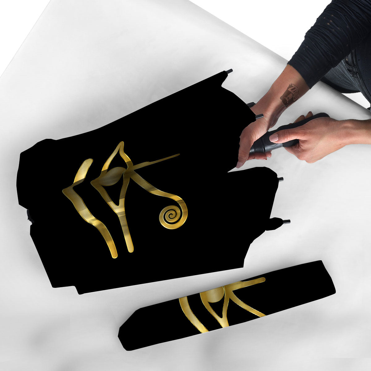 Symbol Eye Of Horus Print Umbrella-grizzshop