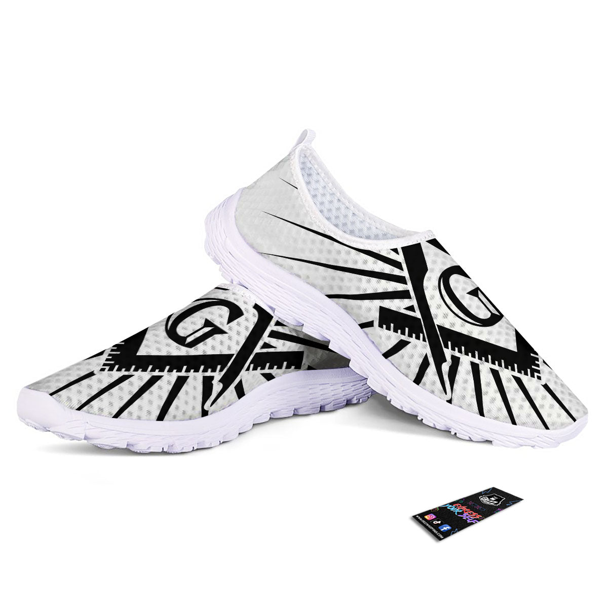 Symbol Freemasonry Print Nurse Shoes-grizzshop
