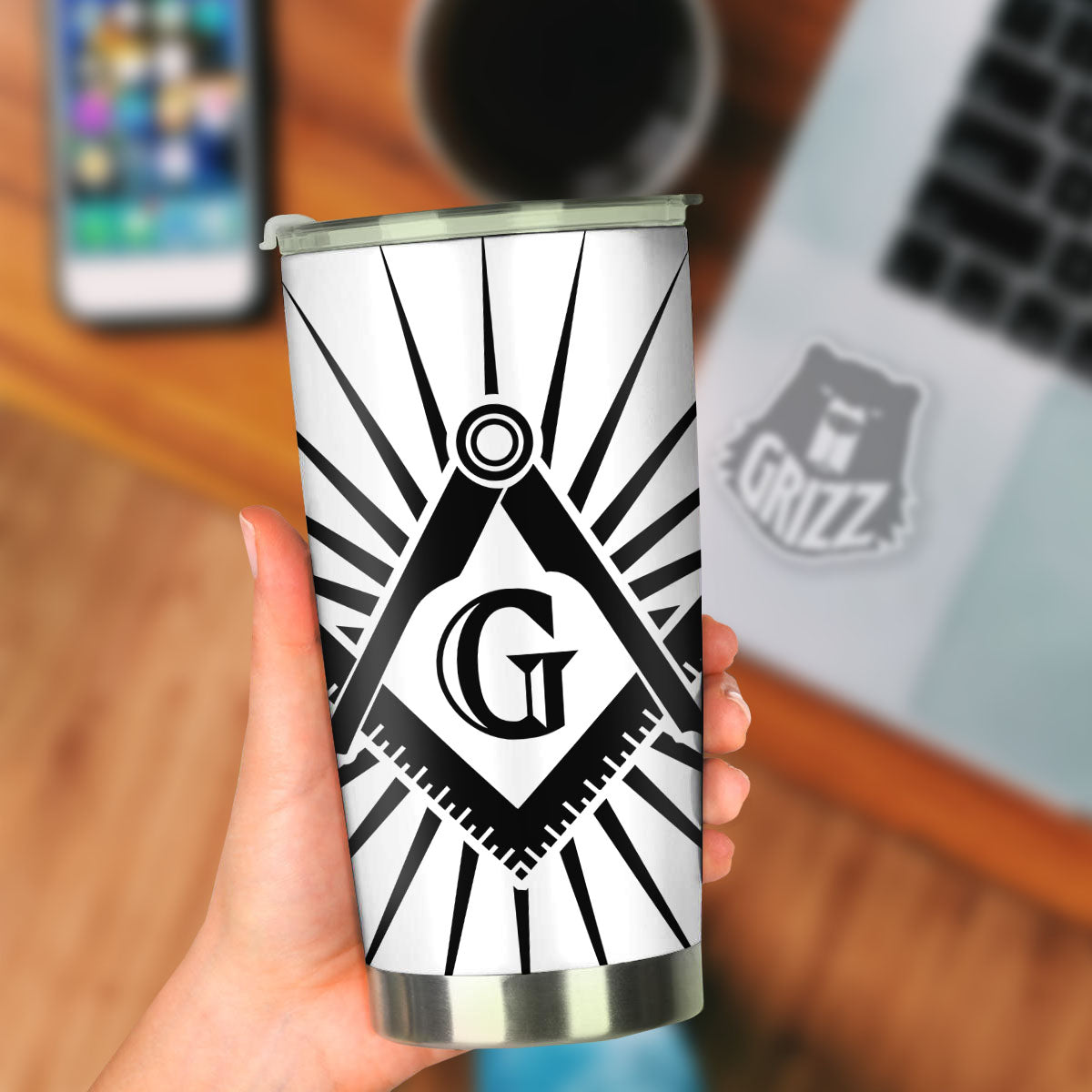 Symbol Freemasonry Print Tumbler-grizzshop