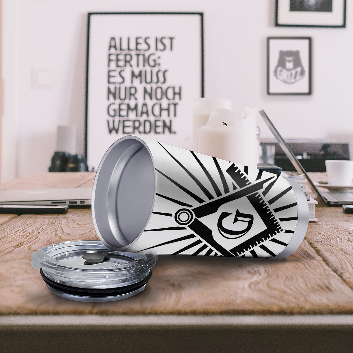 Symbol Freemasonry Print Tumbler-grizzshop